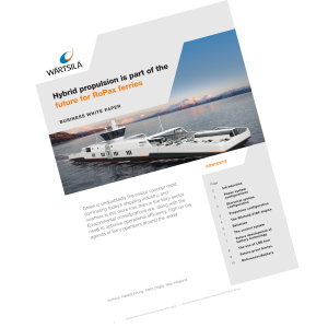 Business White Paper - Hybrid propulsion is part of the future for RoPax ferries