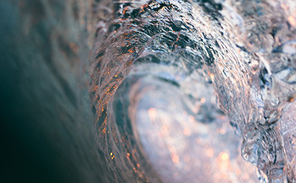 A wave on the ocean