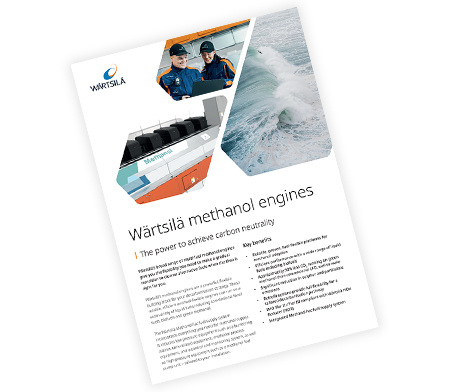Cover Wartsila Methanol engines leaflet