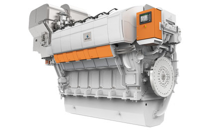 3D rendering Wärtsilä 31 marine engine
