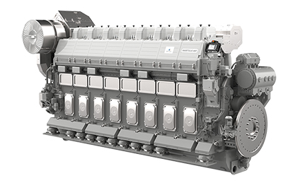 3D rendering Wärtsilä 32 Methanol marine engine