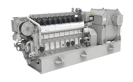 3D rendering of Wärtsilä 20 DF engine