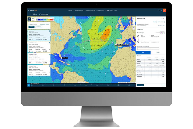 Monitor with Voyage optimiser tool