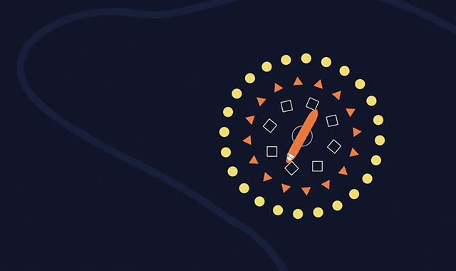 graphic illustration for fleet optimisation solutions by Wärtsilä
