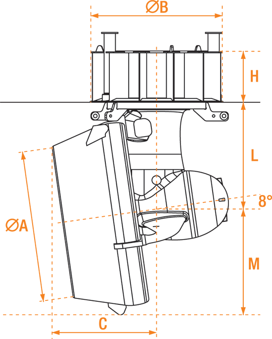 GA WST45-U dims