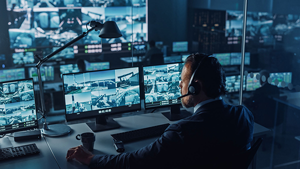 Man using  Port Management Information Systems