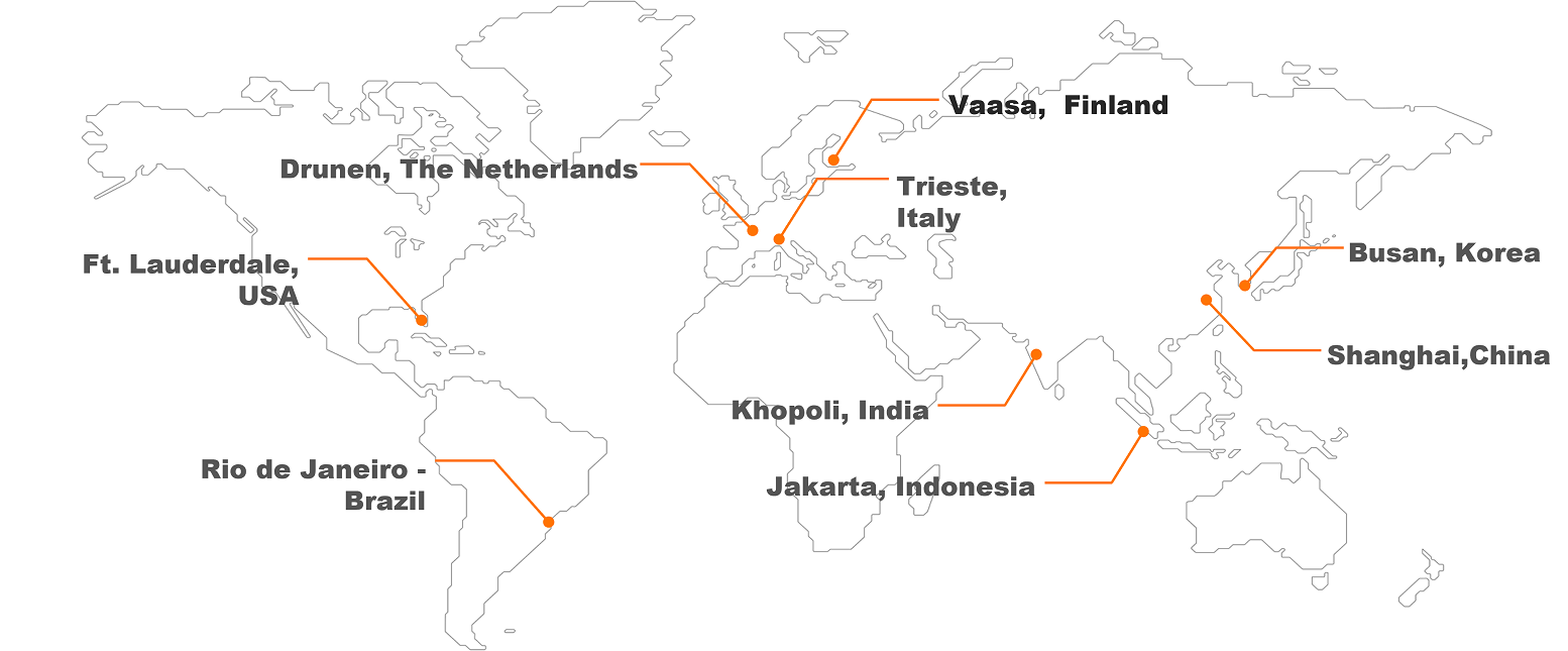 Wärtsilä Land and Sea Academy - Locations