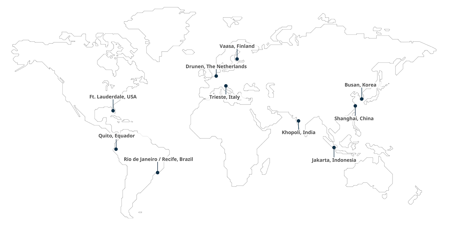 Wärtsilä training centre map